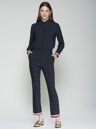 The Equestrian Print Trouser