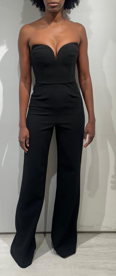 Evening Jumpsuit with Sweetheart Neckline